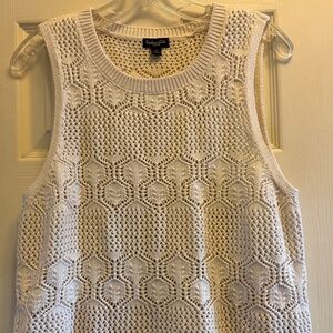 Splendid white knit vest- New